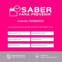 Saber Para Prevenir | Informe Epidemiológico | Jueves 19 de agosto