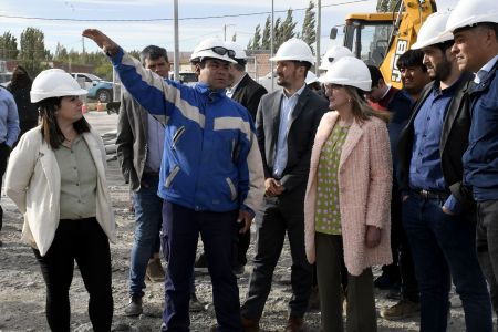 Recorrido de obras en Perito Moreno.