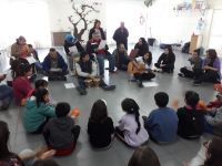 Intervención lúdica y musical de SETRIPCO en Centro Social Asher Aike
