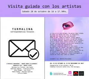 Este sábado se realizará una visita guiada de la muestra “Turmalina, Correspondencias Visuales”