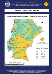 Vialidad Provincial: advierte sobre posibles lluvias débiles y vientos intensos en Santa Cruz