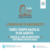 Quedan 10 días para inscribirse en los Juegos Culturales Evita