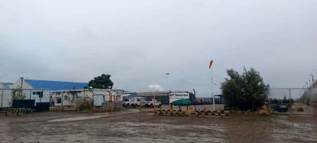Inspeccionan planta en Cañadón Seco.