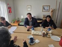 El jefe de Gabinete, Pedro Luxen, y la secretaria de Estado de Políticas de Igualdad e Integración, Jazmín Macchiavelli se reunieron con autoridades de APPADI 