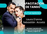 Se abre una nueva convocatoria en la Escuela Provincial de Danzas para una capacitación de Tango