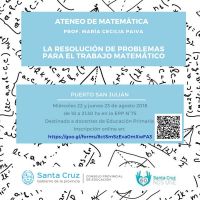 Inscripciones abiertas para Ateneo de Matemática en Piedrabuena y Puerto San Julián