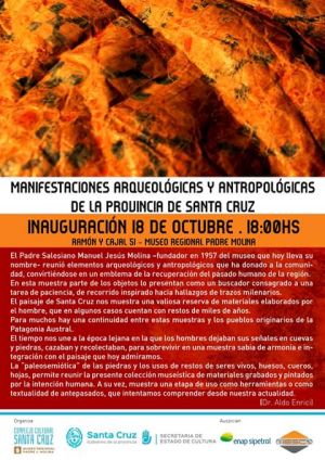El Museo Regional Padre Jesús Molina inaugurará una interesante muestra en el Complejo Cultural