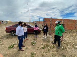 Recorrieron obras de extensión de gas en Río Gallegos