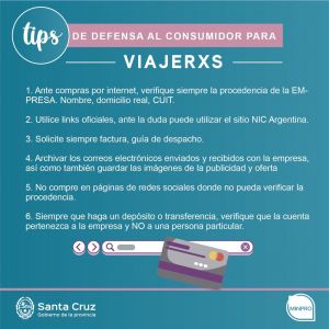 Defensa al Consumidor da consejos a turistas en Semana Santa