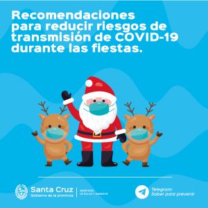 Recomendaciones para las celebraciones de Navidad y Año Nuevo en el contexto de pandemia