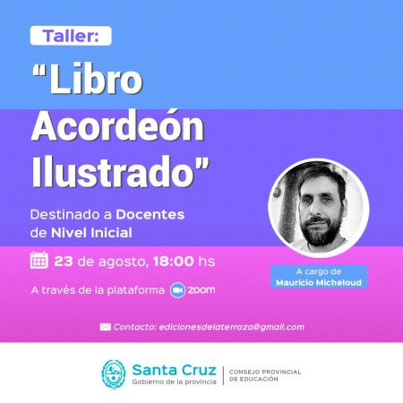 Educación invita a docentes de Nivel Inicial al Taller Libro Acordeón Ilustrado