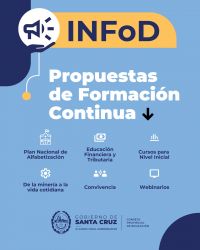 Educación invita a inscribirse en los cursos nacionales del Instituto Nacional de Formación Docente