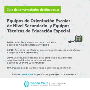 Educación organiza conversatorios para equipos escolares del Nivel Secundario y de Modalidad Especial