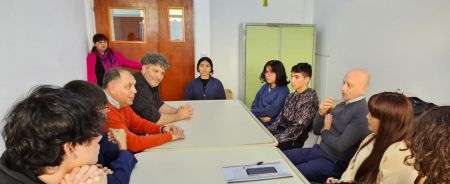 Se realizó una reunión con estudiantes de la Escuela Industrial N°1 de Caleta Olivia
