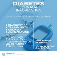 Concretaran charla abierta a la comunidad sobre diabetes