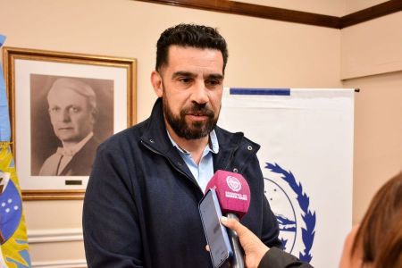 Gabriel Galarza, presidente de la Comisión de Fomento de Cañadón Seco.