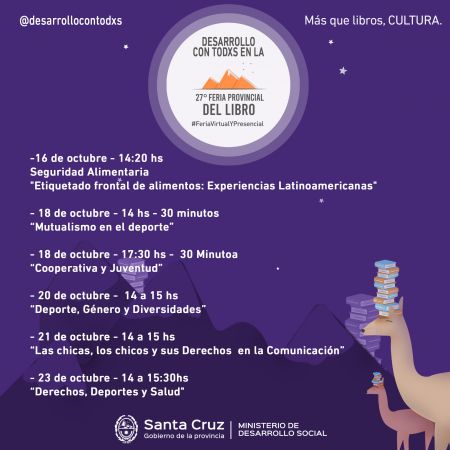 Desarrollo Social presente en la 27º Feria Provincial del Libro