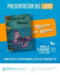 El Instituto “Dra. Elsa Barbería” presentará el libro “Mariposas del Atlántico”