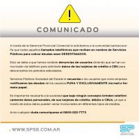 Servicios Públicos advierte sobre llamadas telefónicas fraudulentas