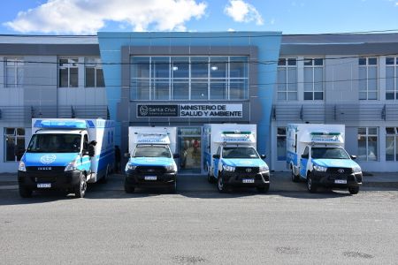 Presentaron nueva flota de vehículos para el sistema de salud de la provincia