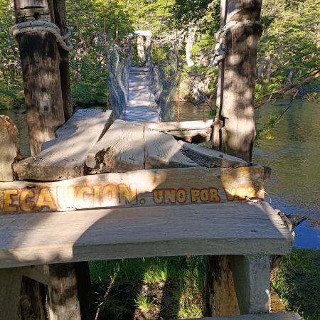 El Chaltén: clausura preventiva del puente colgante “Punta Sur”