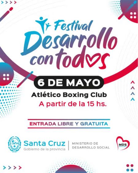 Mañana se concretará el Festival “Desarrollo con Todxs” en Río Gallegos