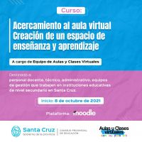 Extienden hasta el jueves 7 de octubre inscripción al curso “Acercamiento al aula virtual”