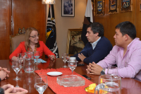 Alicia Kirchner recibió al intendente de Caleta Olivia