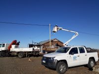 Servicios Públicos amplía la red eléctrica en el barrio Los Alerces