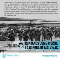 Los santacruceños contaron sus recuerdos sobre la Guerra de Malvinas