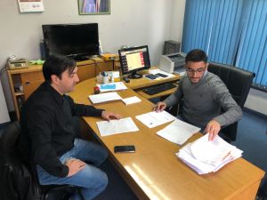 Reunión entre el interventor de la CSS y el presidente del IDUV