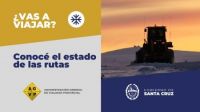 Temporada invernal: Conocé hoy el estado de rutas provinciales y nacionales en Santa Cruz