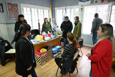 Nueva jornada de vacunación en el Club de Leones de Río Gallegos