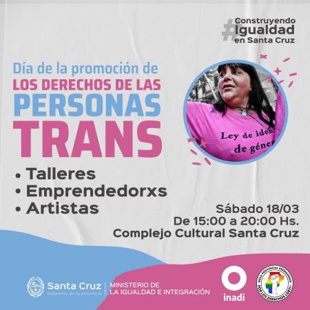 Encuentro por el Día de la Promoción de los Derechos de las Personas Trans en Río Gallegos