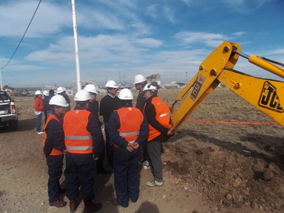 El Vicegobernador recorrió obras de servicios en Puerto Deseado