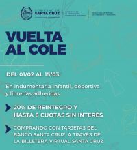 Vuelta al Cole: beneficios para familias y comercios en toda Santa Cruz