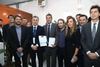 Sergio Massa visitó el stand del Instituto de Energía en el AOG Patagonia 2022