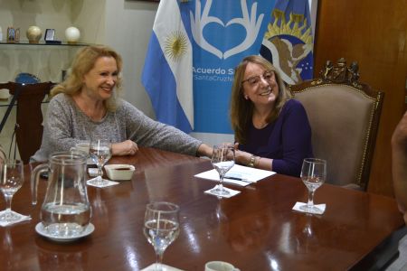 Alicia recibió a Roxana Randon en Casa de Gobierno