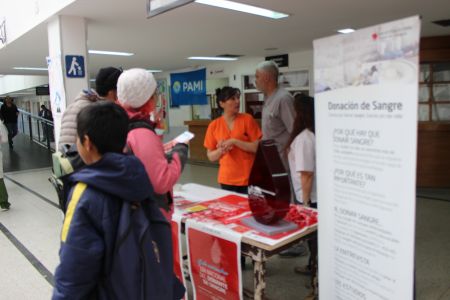Concientización sobre donación de sangre en el Hospital Regional Río Gallegos
