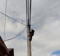 Telecomunicaciones realiza distintos trabajos para garantizar la comunicación en las localidades de Santa Cruz