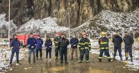 Distrigas S.A realizó simulacro de incendio en la planta de gas de El Chaltén