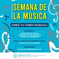 Semana de la Música: Se extiende hasta el 10 de noviembre la convocatoria