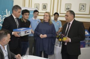 Estudiantes y docentes de la Escuela Industrial N° 1 presentes en “Saberes Digitales”