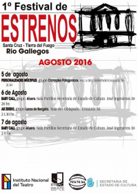 Primer Festival de Estrenos en Río Gallegos y en Ushuaia