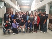 Alicia visitó a trabajadores y agradeció su compromiso