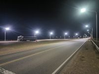 Servicios Públicos finalizó la obra de alumbrado público en Jaramillo-Fitz Roy