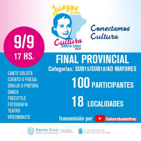 Llega la final provincial de los Juegos Culturales Evita Santa Cruz