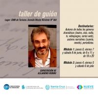 Reconocido dramaturgo brindará un taller de guión en Río Gallegos