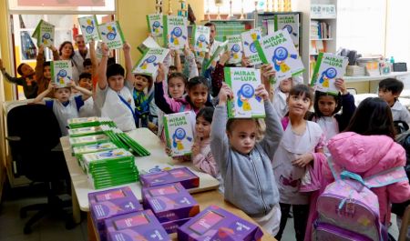 Alumnos de la Escuela Primaria Nº 77 de  Las Heras recibieron materiales educativos