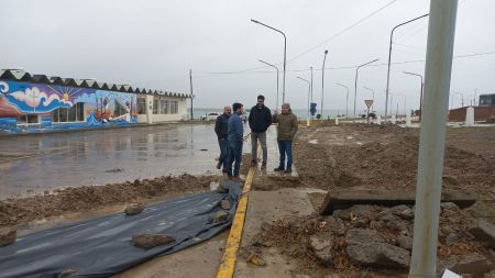 Servicios Públicos recorrió avances de obras en Puerto San Julián